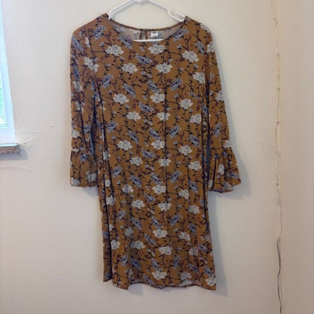 Mustard Yellow Shift Mini Dress